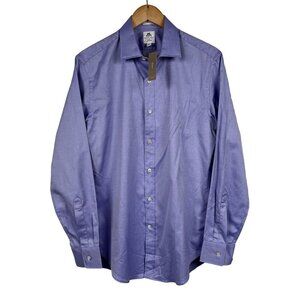 NWT J.Crew Thomas Mason Mens Slim Blue Chambray Dress Shirt Sz 15.5 34